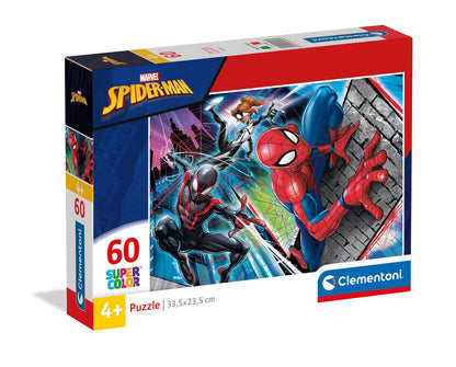 Clementoni - 26048 - Supercolor Puzzle for children-Spider Man-60 Pieces
