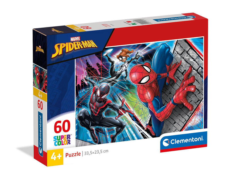 Clementoni - 26048 - Supercolor Puzzle for children-Spider Man-60 Pieces