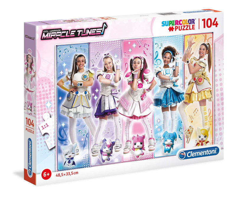 Clementoni Supercolor Puzzle-Miracle Tunes-104 Pieces, Multicoloured, 27122