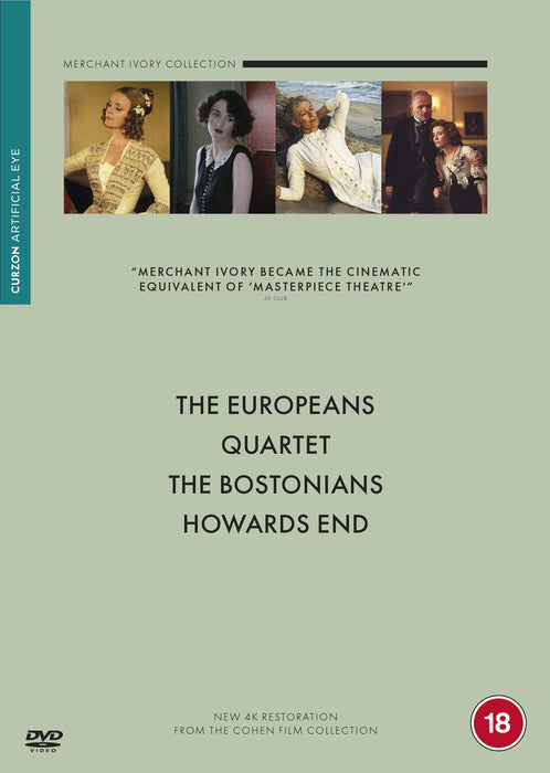 Merchant Ivory Boxset DVD (The Europeans / Quartet / The Bostonians / Howard's End)
