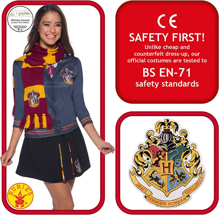 Rubies Official Harry Potter House Deluxe Scarf, Costume Accessory Adults/Childs One Size Halloween