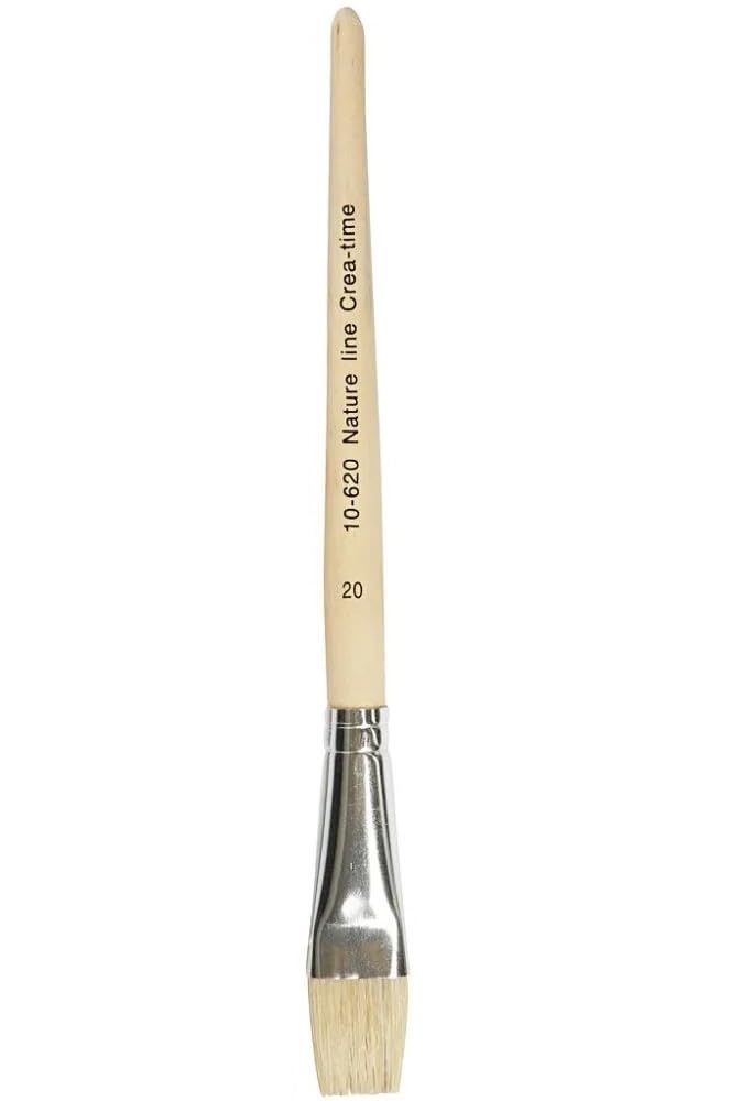 Nature Line Hog Bristle Brush Set, size 8-12-20 , Short handles., 3asstd