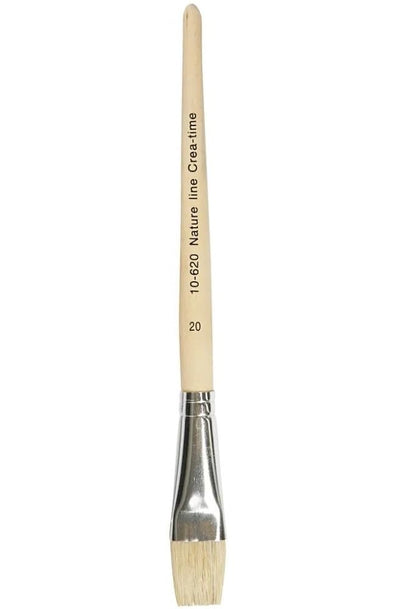 Nature Line Hog Bristle Brush Set, size 8-12-20 , Short handles., 3asstd