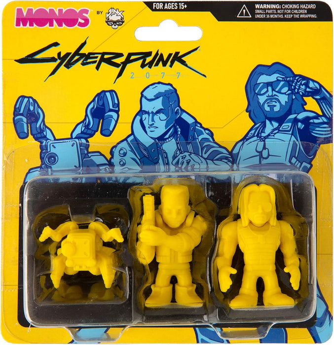 JINX Cyberpunk 2077 Silverhand Monos Collectible Vinyl Figures (3 Pack Set