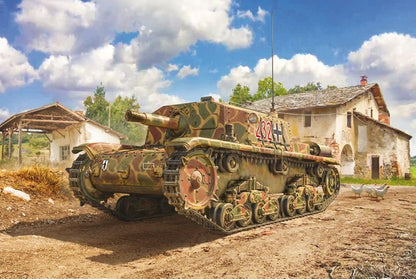 Italeri 6569S 1:35 Semovente M42 da 75/18 mm, Model Building, self-Assembly, Craft, Hobby, Gluing, Plastic kit, Detailed