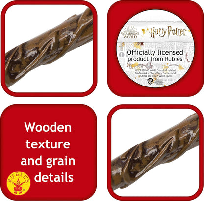 Rubie's Official Harry Potter Deluxe Wand, Wizard Costume Accessory & Official Harry Potter Hermione Deluxe Wand, Wizard Costume Accessory