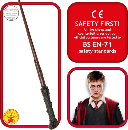 Rubie's Official Harry Potter Deluxe Wand, Wizard Costume Accessory & Official Harry Potter Hermione Deluxe Wand, Wizard Costume Accessory