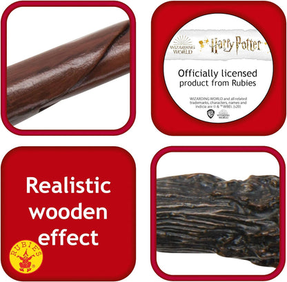 Rubie's Official Harry Potter Deluxe Wand, Wizard Costume Accessory & Official Harry Potter Hermione Deluxe Wand, Wizard Costume Accessory