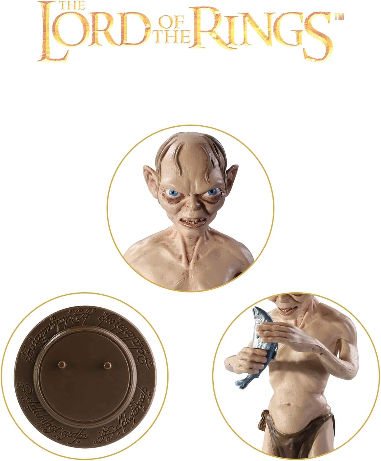 The Noble Collection Bendyfigs Seigneur des Anneaux Gollum…