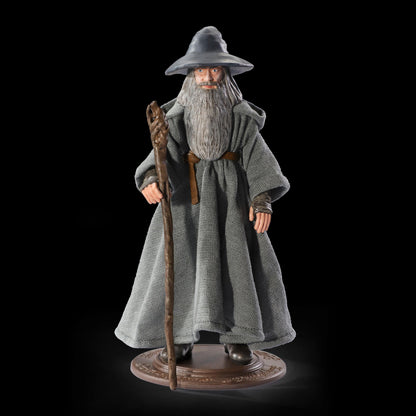 Lord of the Rings Figura Bendyfigs El Señor de los Anillos Gandalf, Color Mehrfarbig (Noble Collection 849421006839