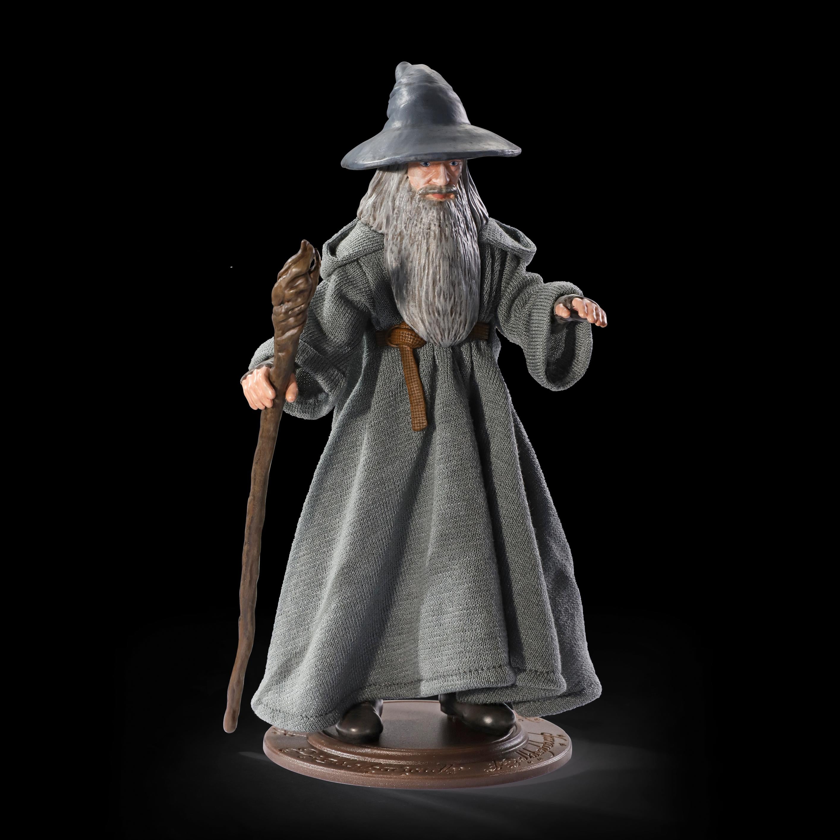 Lord of the Rings Figura Bendyfigs El Señor de los Anillos Gandalf, Color Mehrfarbig (Noble Collection 849421006839
