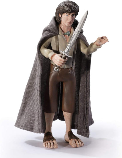 BendyFigs Figura Señor de los Anillos Frodo Baggins, Color Mehrfarbig (The Noble Collection NN2817