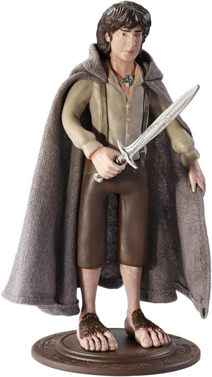 BendyFigs Figura Señor de los Anillos Frodo Baggins, Color Mehrfarbig (The Noble Collection NN2817