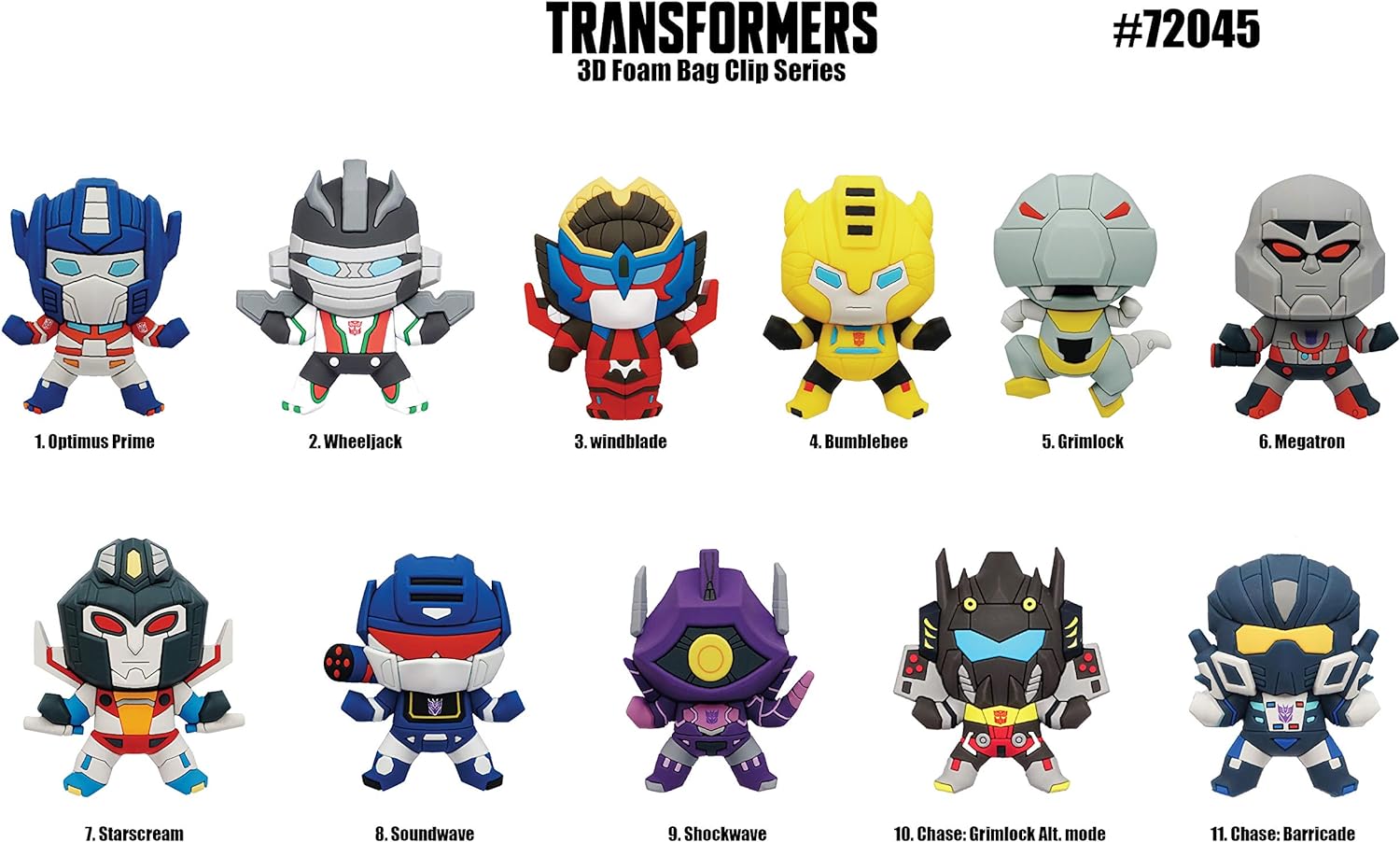 Transformers 3D Foam Bag Clip in Blind Bag