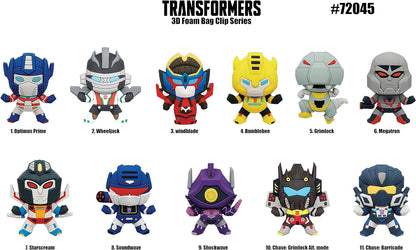 Transformers 3D Foam Bag Clip in Blind Bag