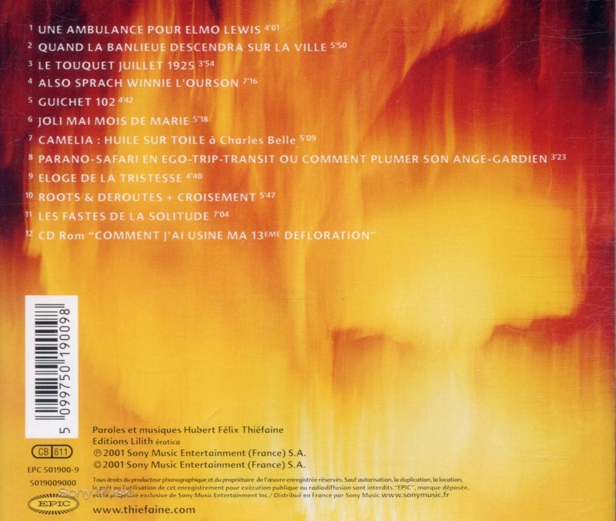 Hubert-Felix Thiefaine - Defloration 13