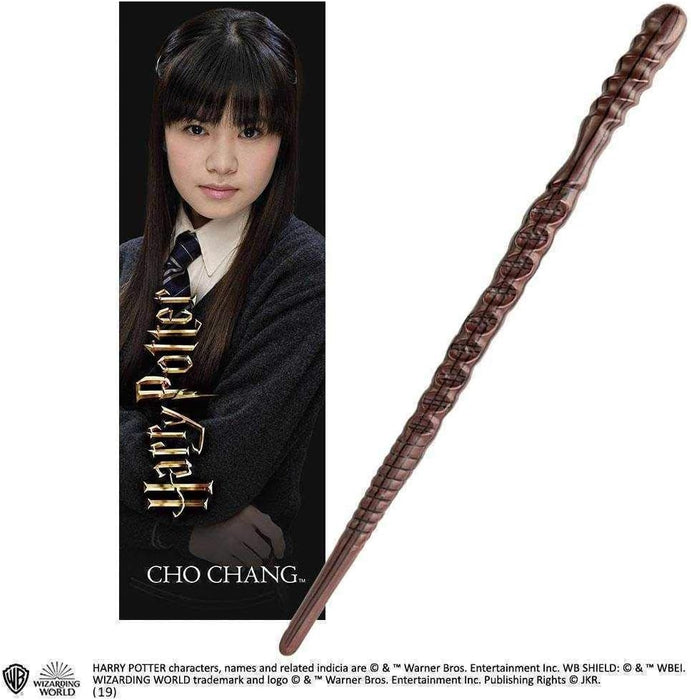 Noble Collection Varita de PVC de 30 cm de la colección Noble Cho Chang con marcador prismático (1, NN6324