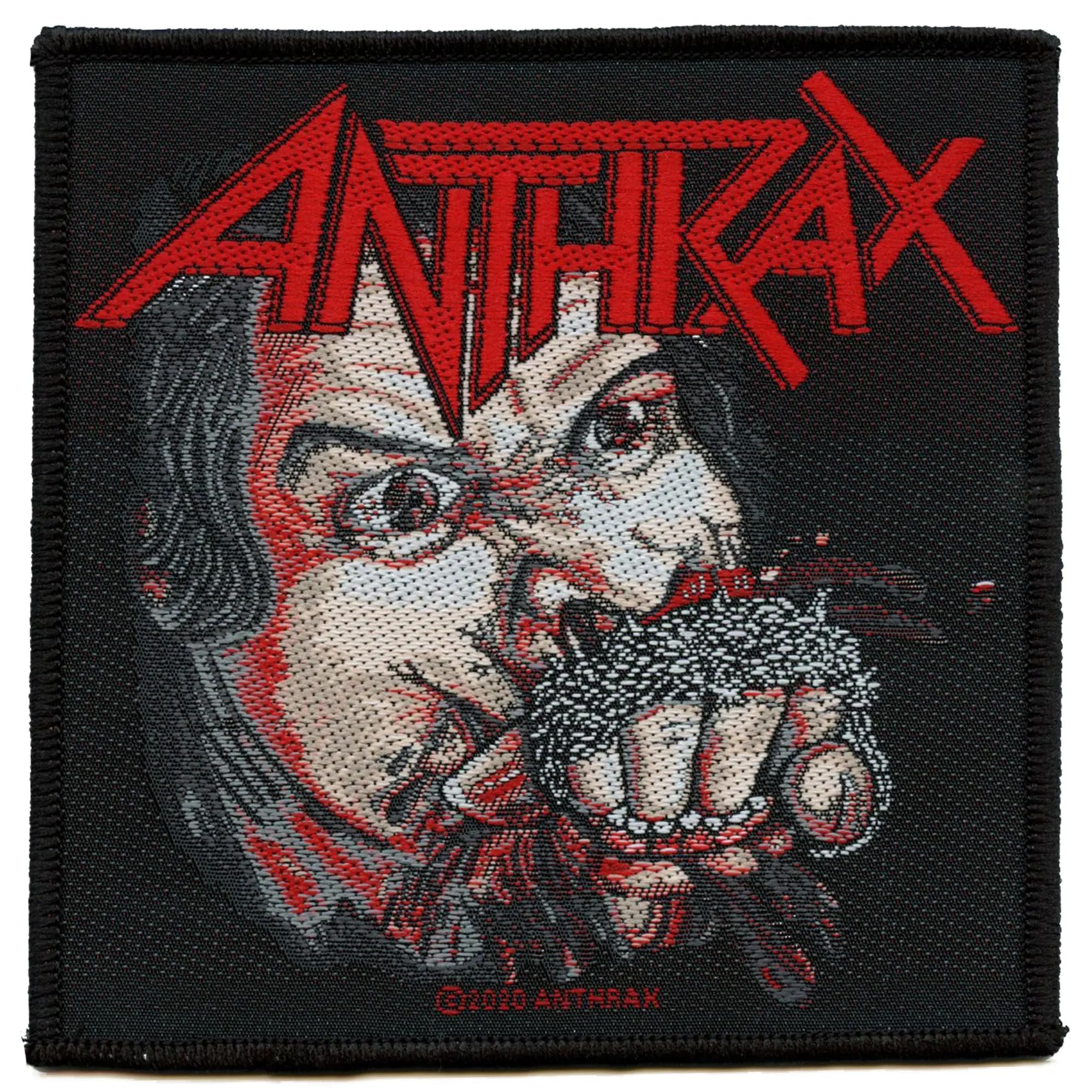 Razamataz Anthrax - Fistfull of Metal Patch 10cm x 10cm Black