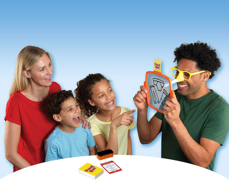 IDEAL | Pencil Nose: The hilarious drawing game that’s not to be sniffed at! | Family Games | For 3+ Players | Ages 8+, Red