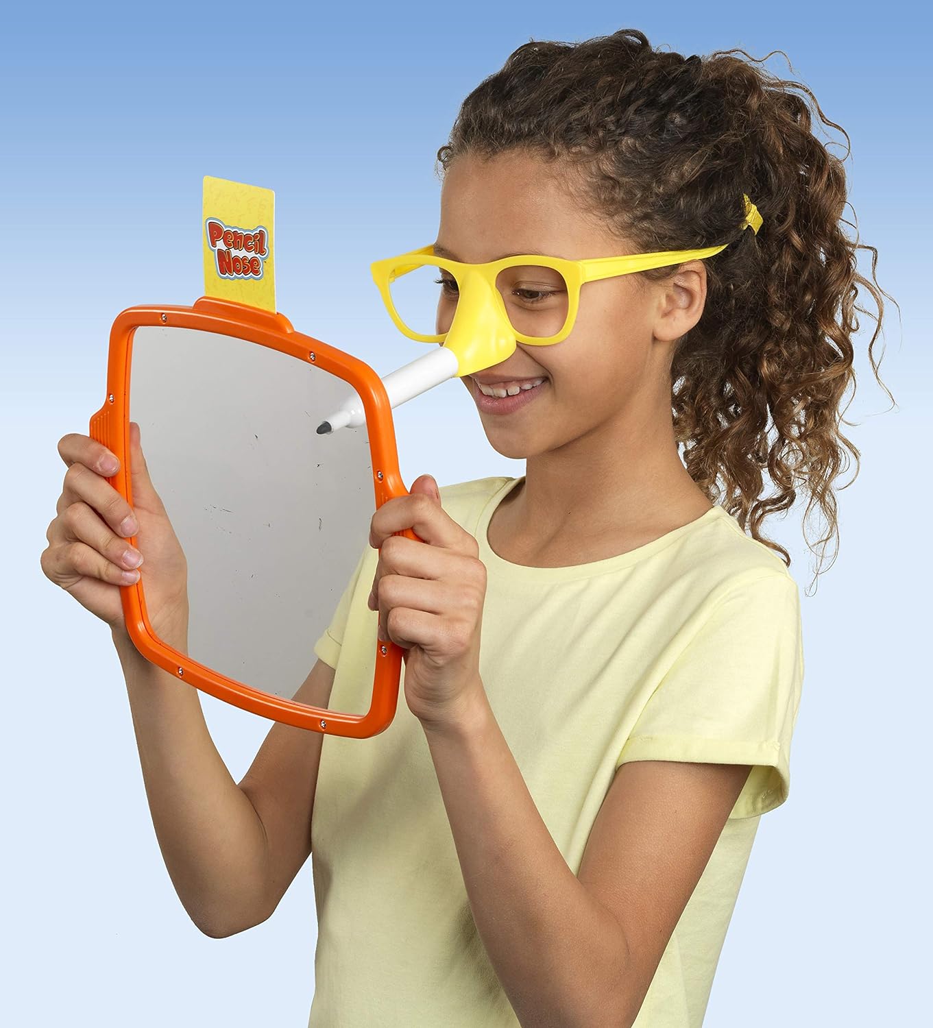 IDEAL | Pencil Nose: The hilarious drawing game that’s not to be sniffed at! | Family Games | For 3+ Players | Ages 8+, Red