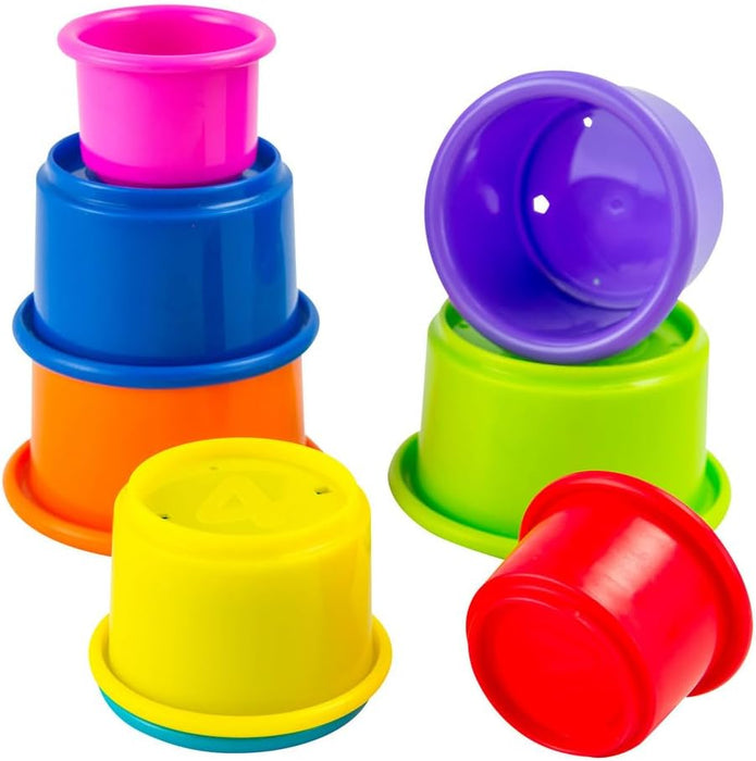LAMAZE - Pile And Play Stacking Cups - Stacking And Nesting Toy Set - Stacking Cups for Babys - Colourful Toys of Babys, Multicoloured , From 0 Months +