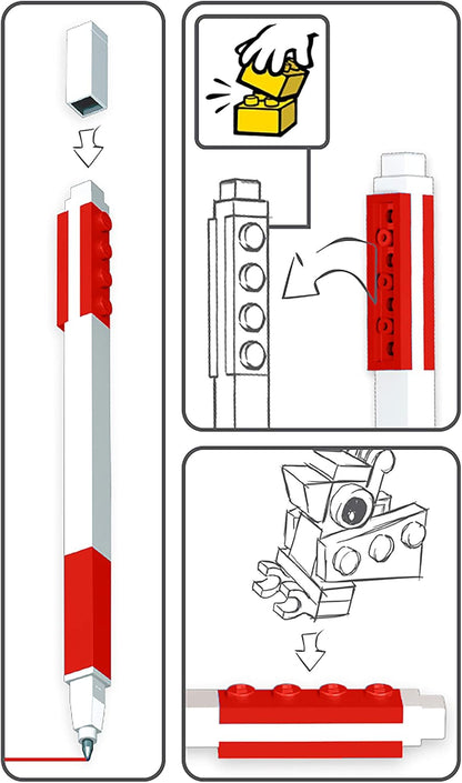 IQ Gel Pen - Red + Minifigure, 1 Piece