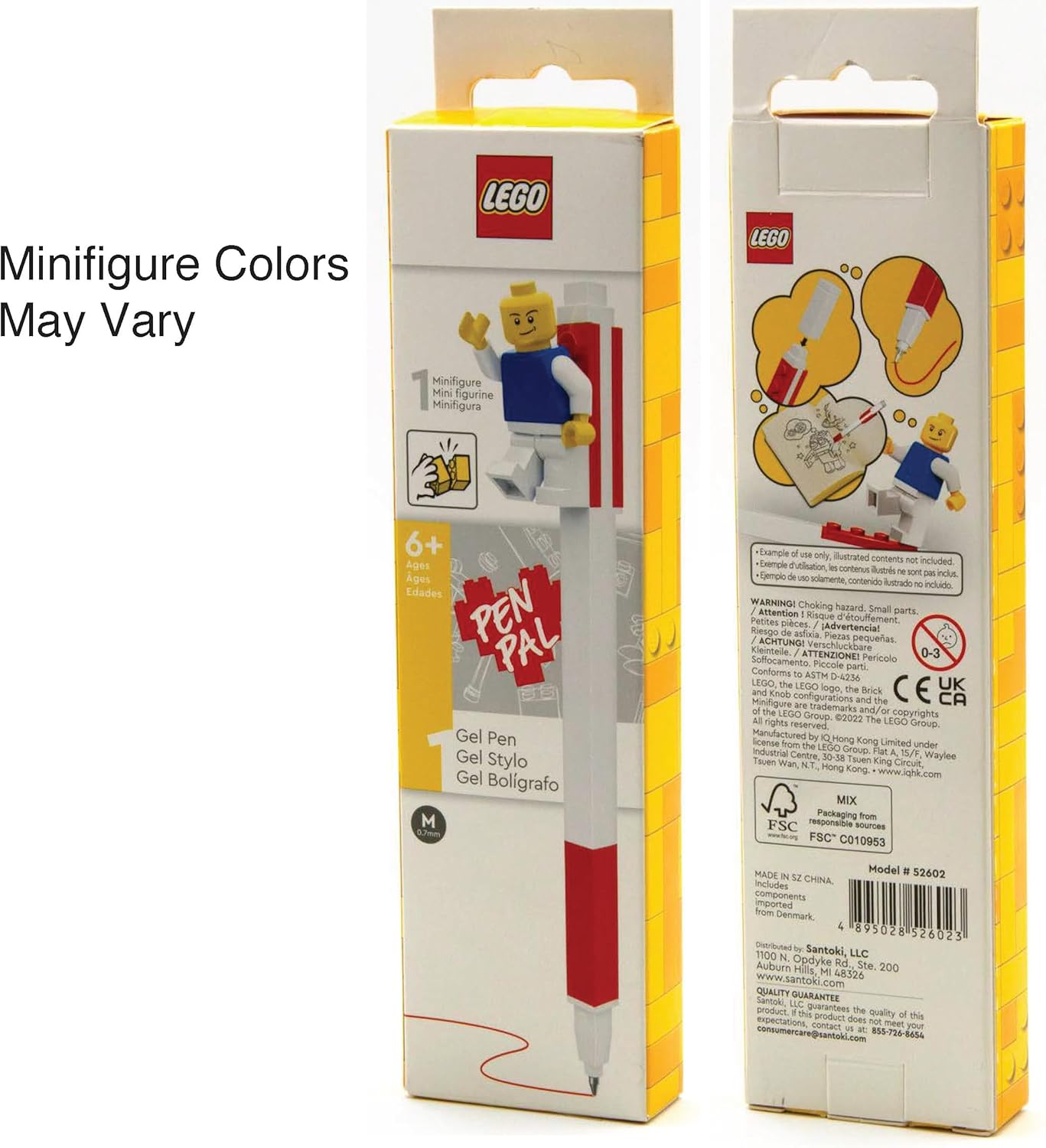 IQ Gel Pen - Red + Minifigure, 1 Piece