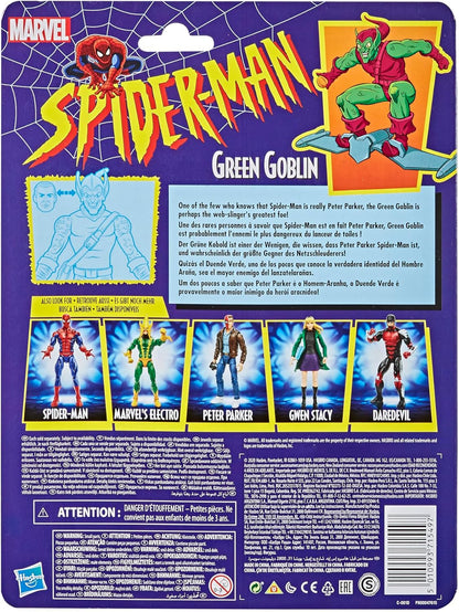 Spider-Man Hasbro Marvel Legends Series 6-inch Collectible Green Goblin Action Figure Toy Retro Collection