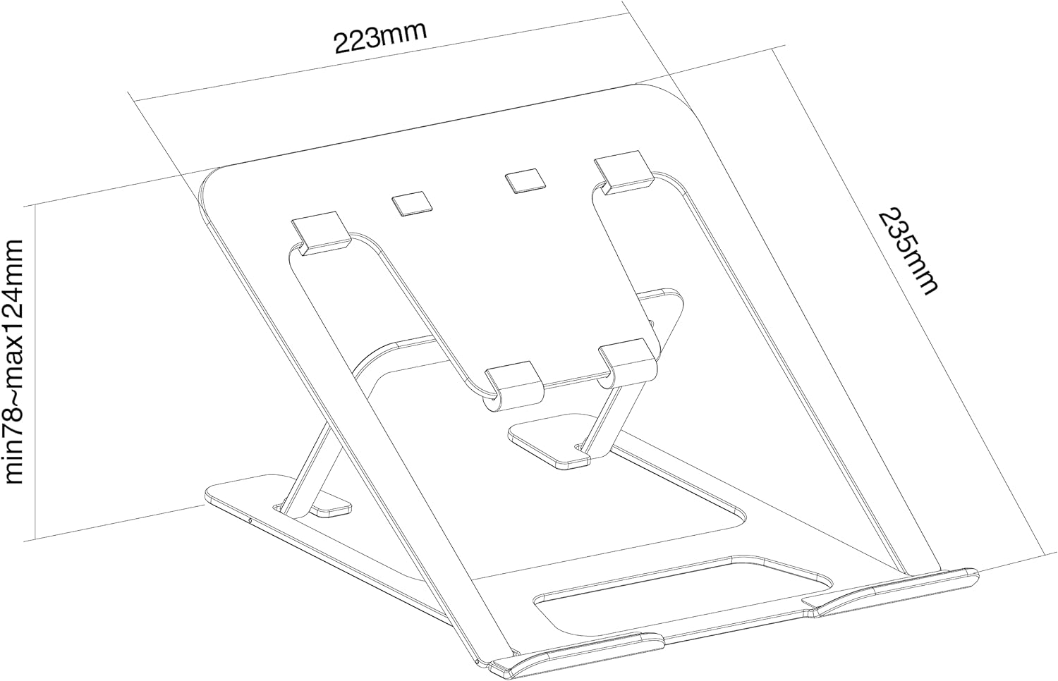 Neomounts by Newstar NSLS085BLACK - Notebook stand - black