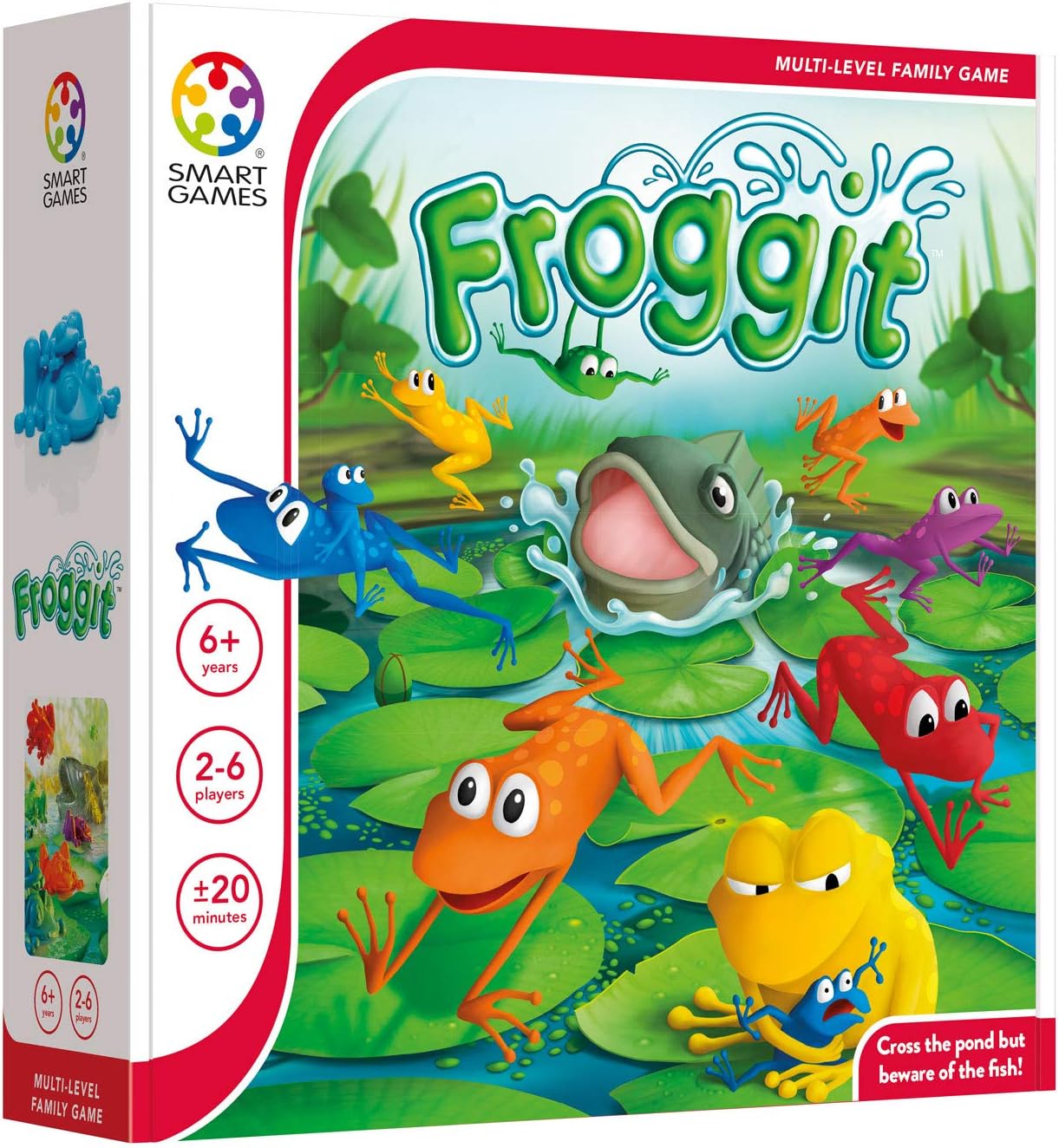 Smart Games - Froggit, Multi-Level Family Board Game, 2 - 6 Players, 6+ Years