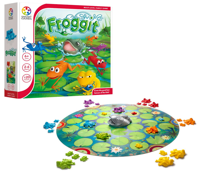 Smart Games - Froggit, Multi-Level Family Board Game, 2 - 6 Players, 6+ Years