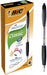 BIC Atlantis Clic Ball Pen - Black - Box of 12 Medium Point Office Pens (1.0 mm) - Retractable with Cushioned Grip