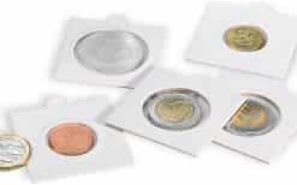 Lighthouse paper coin holder seal type adhesive with 25 pieces for 25.0mm