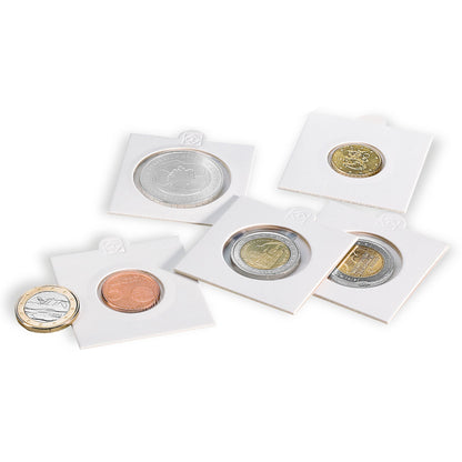 `Matrix Coin Holders, White, Inside 37,5 Mm, Self-Adhesive, Pack Of 25`