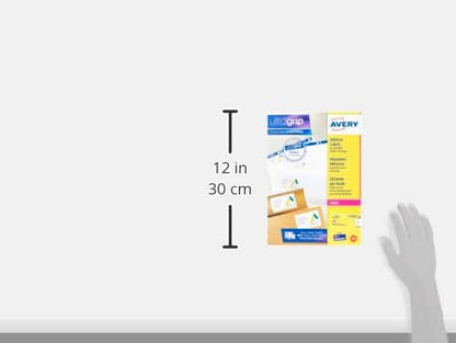 Avery L7169 Self Adhesive Parcel Shipping Labels, Laser Printers, 4 Labels Per A4 Sheet, 400 Labels, UltraGrip, white