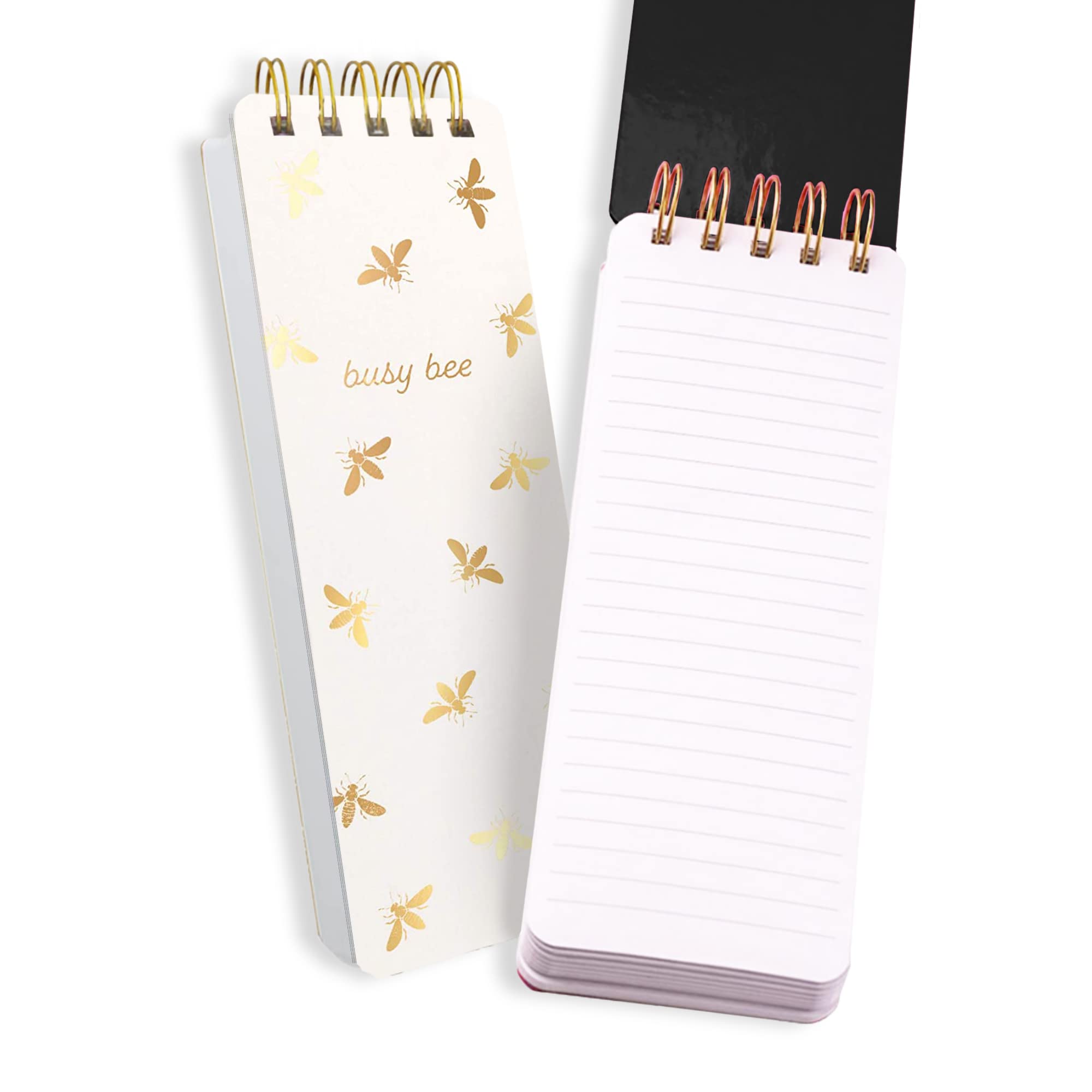 Eccolo Notizblock, Spiralbindung, stabiles Cover, 7,6 x 21,6 cm, 300 Seiten