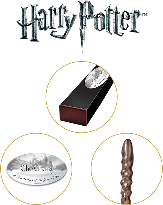 The Noble Collection - Cho Chang Character Wand - 15in (39cm) Wizarding World Wand With Name Tag - Harry Potter Film Set Movie Props Wands