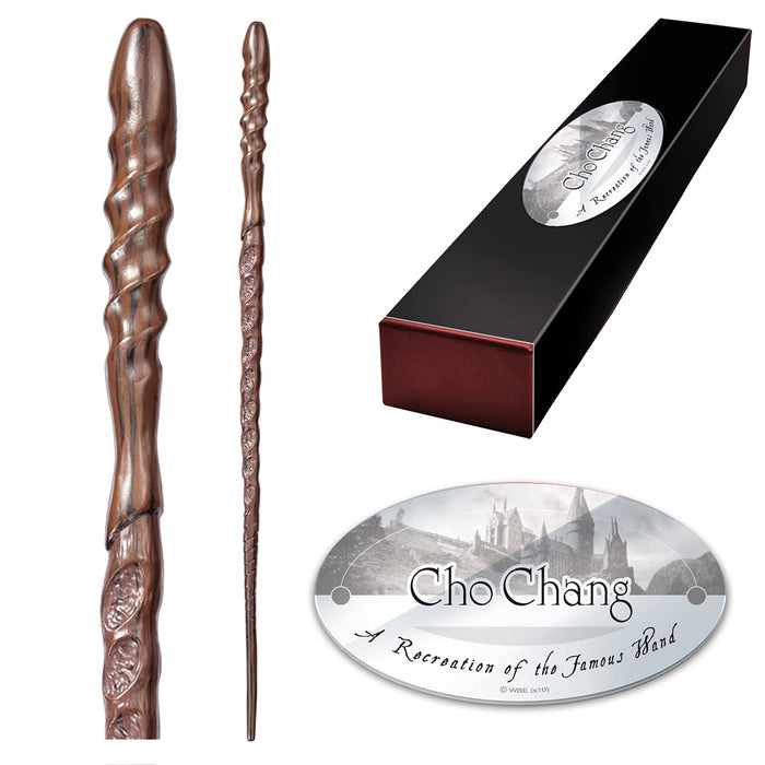 The Noble Collection - Cho Chang Character Wand - 15in (39cm) Wizarding World Wand With Name Tag - Harry Potter Film Set Movie Props Wands