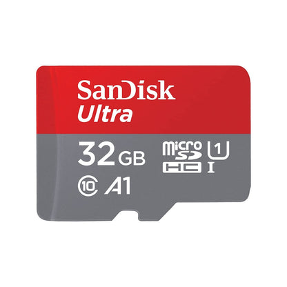 SanDisk Ultra Android microSDHC UHS-I Speicherkarte 32 GB + Adapter (Für Smartphones und Tablets, A1, Class 10, U1, Full HD-Videos, bis zu 120 MB/s Lesegeschwindigkeit) 10 Jahre Garantie
