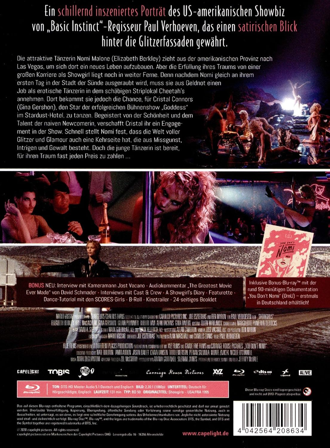 Showgirls - You Don't Nomi - 2-Disc Limited Collector's Edition im Mediabook (+ Bonus-Blu-ray)