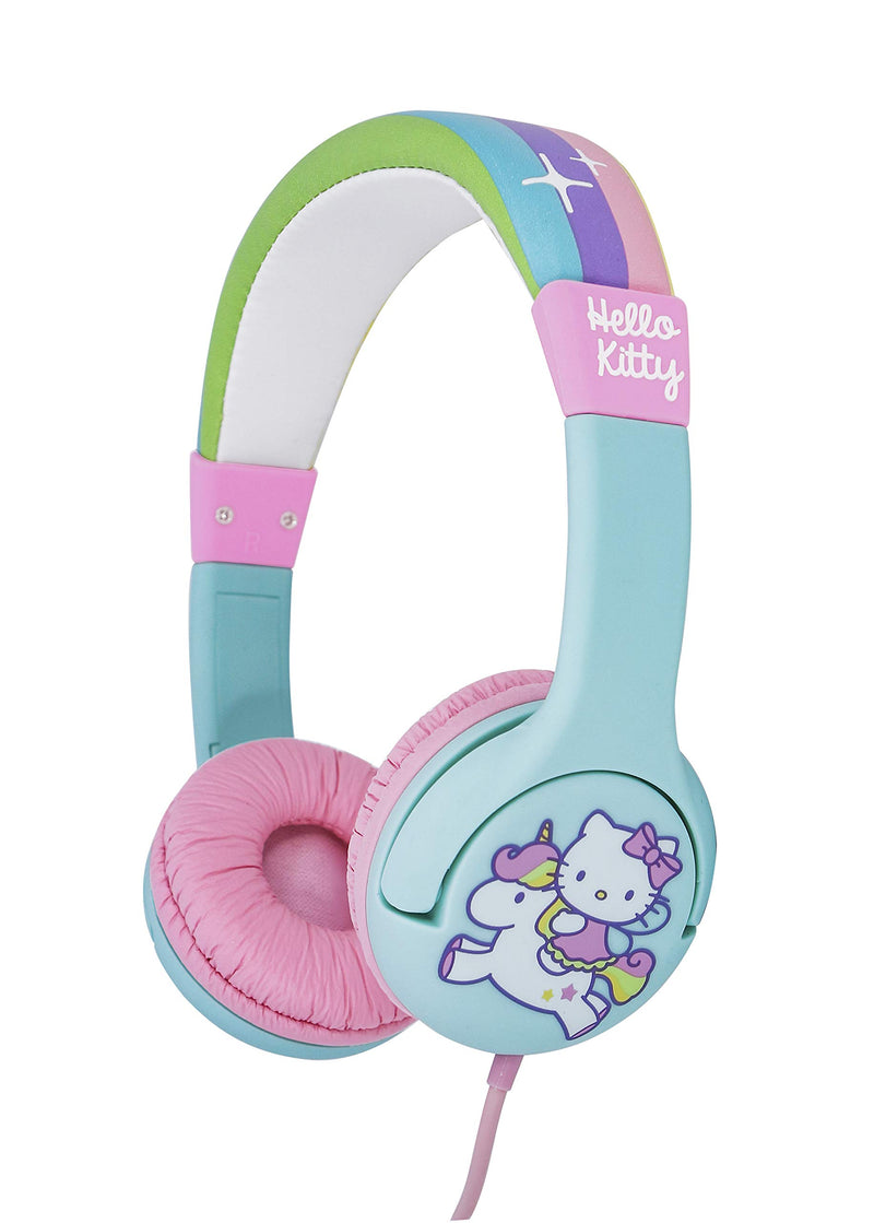 OTL Technologies HK0760 Kids Headphones - Hello Kitty Rainbow Wired Headphones for Ages 3 to 7 Years