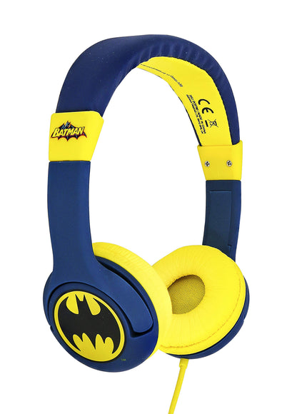 OTL Technologies Batman Bat Signal Junior Hoofdtelefoon, gevoerde beugel, in grootte verstelbaar, met kabel, voor kinderen, volumebegrenzing tot 85 dB, unisex, officieel gelicentieerd product