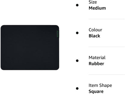Razer Gigantus V2 Medium - Soft Medium Gaming Mouse Mat for Speed and Control (Non-Slip Rubber, Textured Micro-Weave Cloth, 36 x 27 x 0.3cm) Black