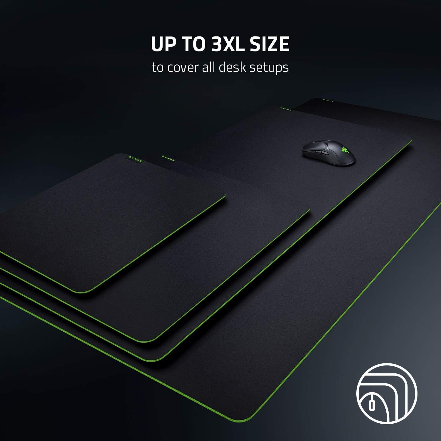 Razer Gigantus V2 Medium - Soft Medium Gaming Mouse Mat for Speed and Control (Non-Slip Rubber, Textured Micro-Weave Cloth, 36 x 27 x 0.3cm) Black