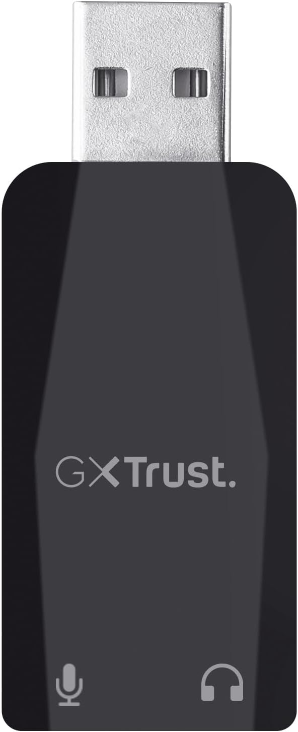 Trust Gaming GXT 212 Mico USB Microphone on Tripod for PC, PS4, PS5 and Laptop, Mic with 3.5 mm and USB Connection, 1.80 m Cable, for Streaming, Twitch and Youtube - Black