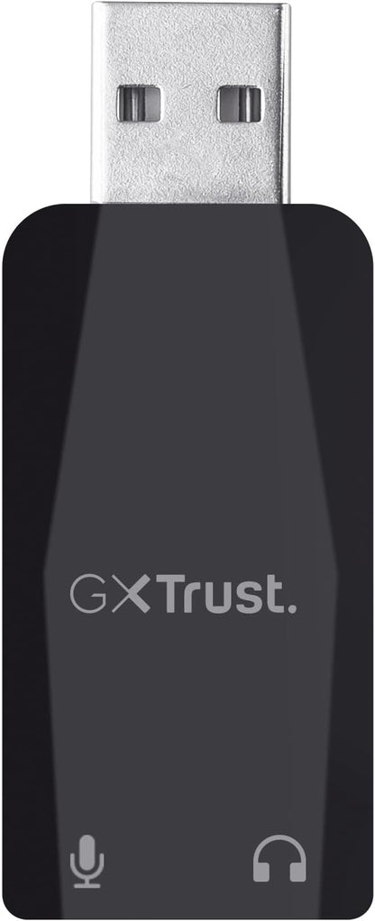 Trust Gaming GXT 212 Mico USB Microphone on Tripod for PC, PS4, PS5 and Laptop, Mic with 3.5 mm and USB Connection, 1.80 m Cable, for Streaming, Twitch and Youtube - Black