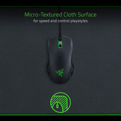 Razer Goliathus Chroma - Soft Gaming Mouse Mat with RGB Lighting (Cable Holder, Fabric Surface, Non-Slip, Quilted Edge, Optimized for all Mice) Black