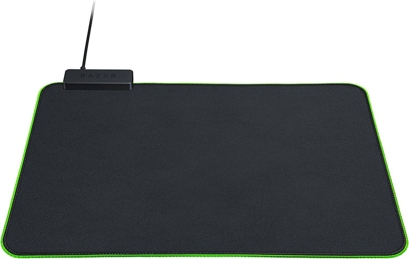 Razer Goliathus Chroma - Soft Gaming Mouse Mat with RGB Lighting (Cable Holder, Fabric Surface, Non-Slip, Quilted Edge, Optimized for all Mice) Black