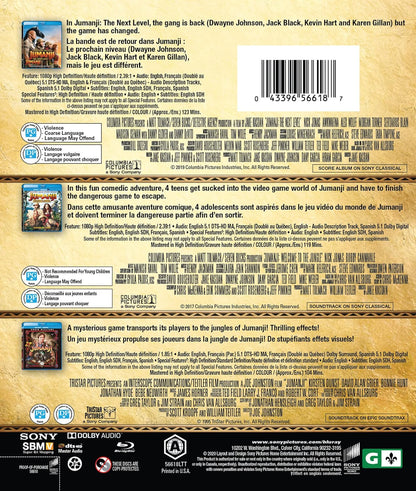 Jumanji (1995) / Jumanji: The Next Level / Jumanji: Welcome to the Jungle - Set  (Bilingual)