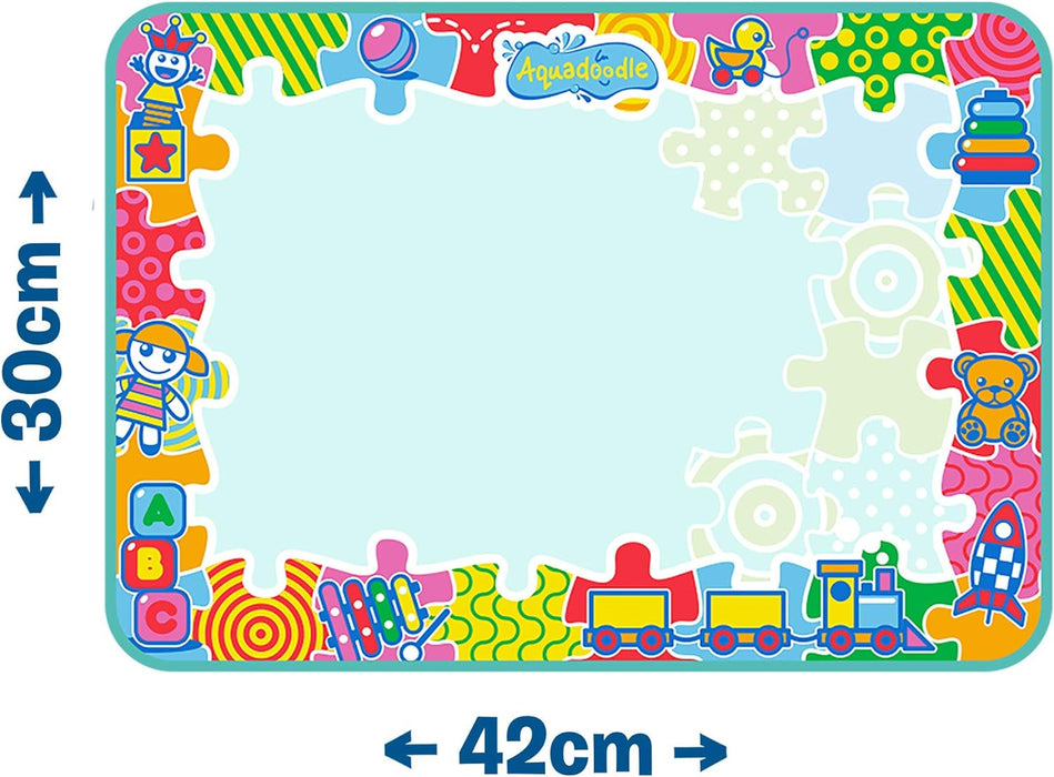 AquaDoodle Tomy - Mes 1ères Marques, Tapis de Dessin à l'eau pour Bébé, Jeu Officiel de Tomy de Coloriage et de Dessin, Non salissant, Tapis pour Bébés, Garçons et Filles, Multicolore